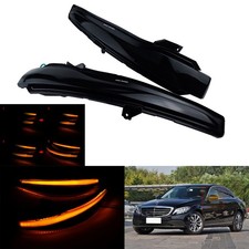 1 Paar Schwarz Spiegel-Blinker Blinklicht für Mercedes V-Klasse W447 2014-up