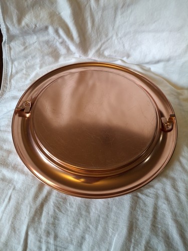 Vintage West Bend Kupfer Ton Groß Rund Kuchen Sparer Träger mit Verschluss Deckel - Bild 5 von 12
