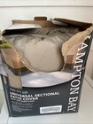Hampton Bay Universal Sectional V-Shape Patio Furniture Cover Beige/Brown