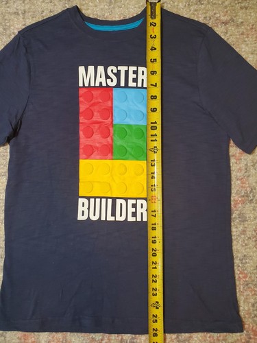 Lego Master Builder Blue T-Shirt-Size Youth XL (14/16)-GUC - Picture 6 of 9