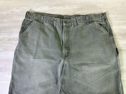 Carhartt B11 MOS Dungaree Fit Duck Arbeitshose Fit 44x30 Moosgrün Canvas Vintage - Bild 4 von 10