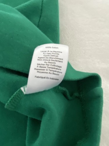 Talbots Kelly Green Dress Large 100% Cotton Short Casual Dress Short Sleeves - Picture 3 of 10