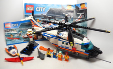 Lego 60166 Heavy-Duty Rescue Helicopter Town City Coast Guard 100% Complete