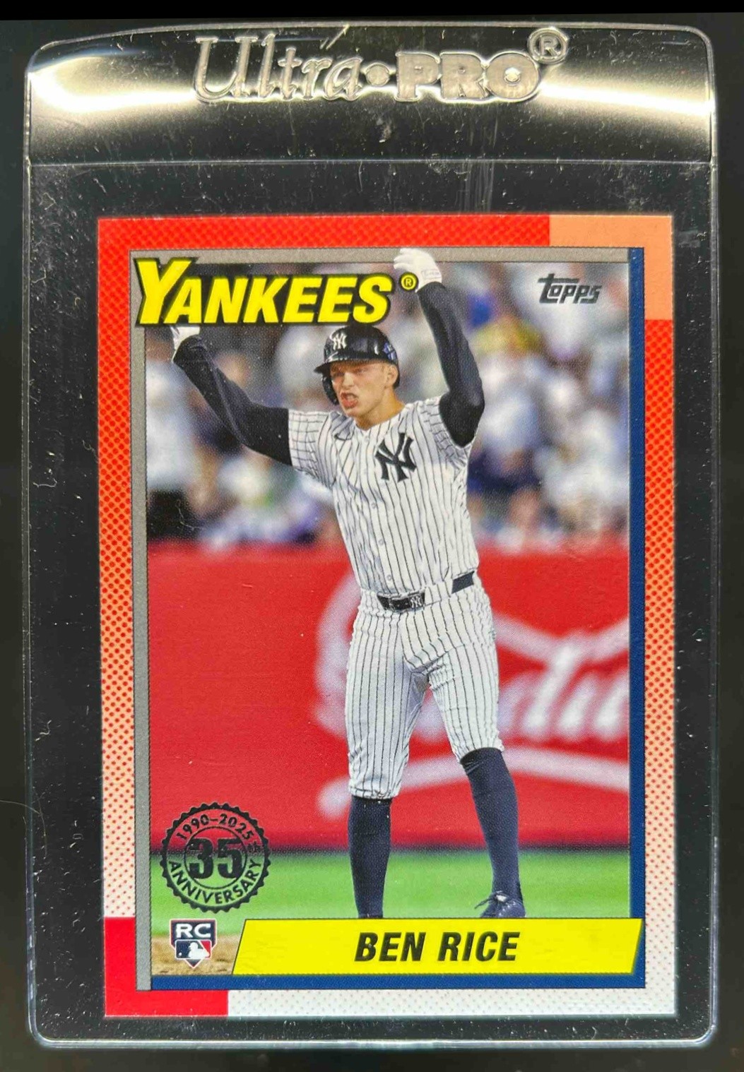 2025 Topps Ben Rice 1990 35th Anniversary RC #T90-19 Yankees