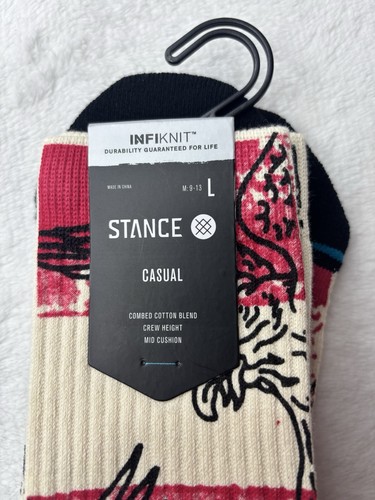 Stance Men’s Large 9-13 Casual Combed Mid Cushion Crew Sock NWTs - Picture 3 of 4