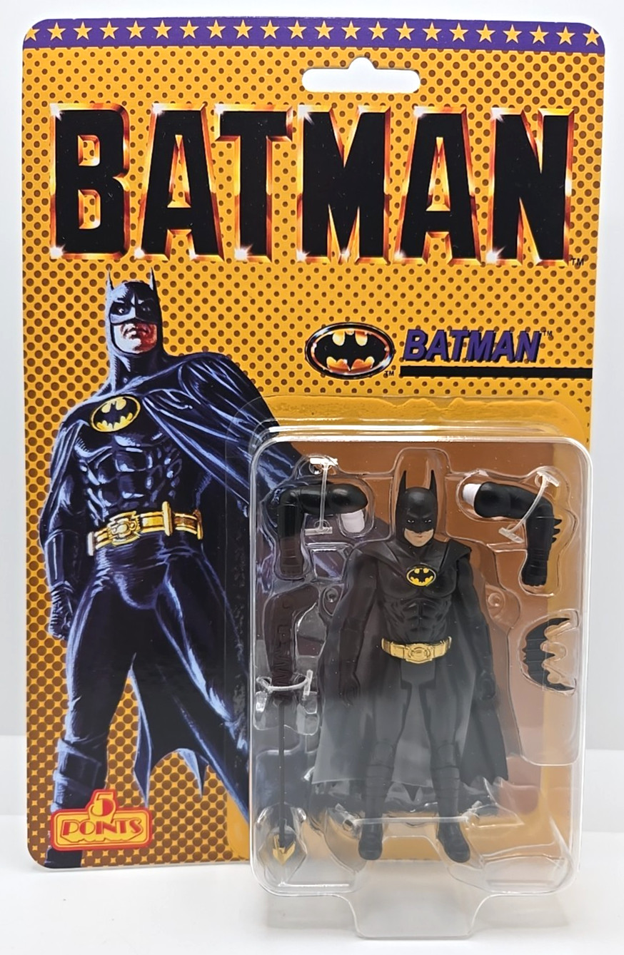 MEZCO Batman (1989) 5 Points Figure Collection BATMAN 3.75" Retro Cardback
