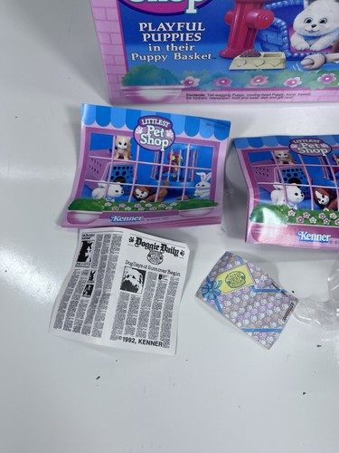Littlest Pet Shop 1992 verspielte Welpen im Welpenkorb LEERKARTON Zubehör - Bild 3 von 6