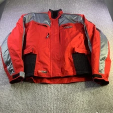 Nitro Racing Ladies Motorcycle Jacket Red Gray XL CE Approved Armor Protective