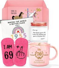 70th Birthday Gifts for Women   Funny Gift Set for 70 Year Old Woman, Mom
