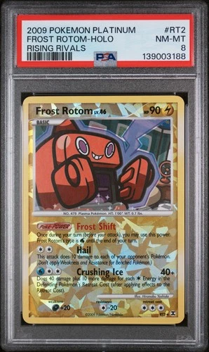 2009 POKEMON PLATINUM RISING RIVALS #RT2 FROST ROTOM-HOLO PSA 8