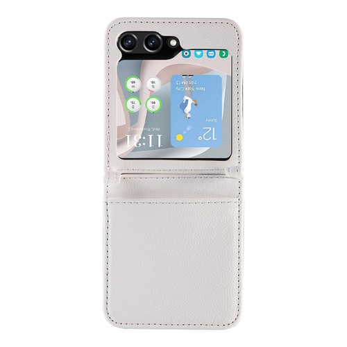 Card Holder Phone Case for Samsung Galaxy Z Flip 6 5 4 3 Luxury Leather Cover - Picture 14 of 19