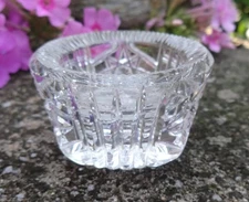 Heavy, Sparkly Cut Glass Open Salt Dip, Cellar, Dish!