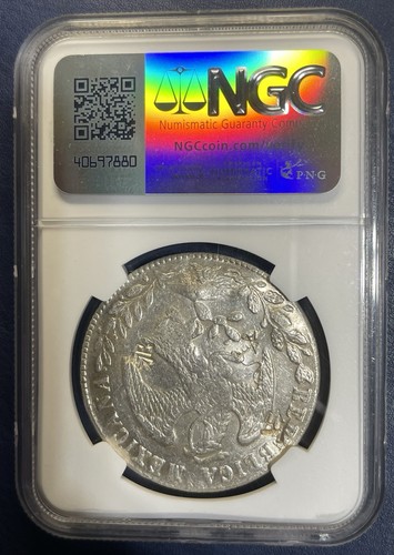 8 reales de plata de México 1881 AS ML - NGC CHOPMARKED - Imagen 2 de 10