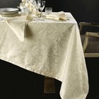 Flanders tablecloth PIAZZA PITTI 180x280 - 12 beige napkins Manuela