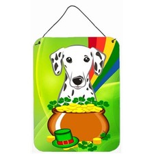 Carolines Treasures BB1954DS1216 Dalmatian St. Patricks Day Wall or Door Hang...