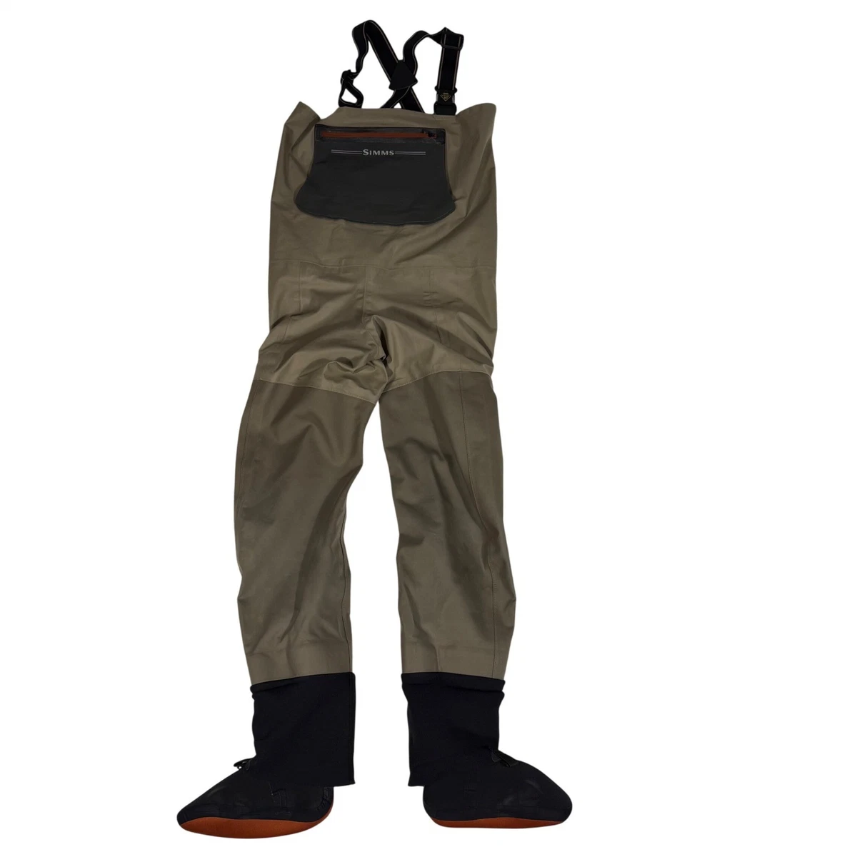 Simms Fishing Waders Neoprene Brown Integrated Boots Men Size Large Fishing Gear Simms Tributary Waders - Black Dog Outdoor Sports main image 4