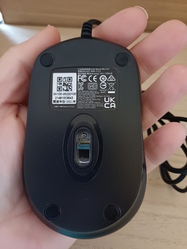 Asus USB Wired Mouse MM-5113 5113 Black Computer Accessory Add On Laptop Device - Picture 3 of 4