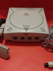 SEGA Dreamcast Console - White w/Controller, Cables, Memory Card. Please Read. 