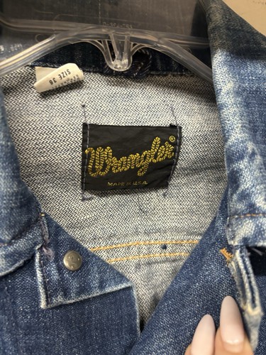VINTAGE 70ER JAHRE WRANGLER JACKE WUNDERSCHÖN DUNKELBLAU GR 36 TOP ZUSTAND - Bild 3 von 5
