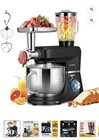3In1 Food Stand Mixer Stainless Steel Bowl Meat Grinder Blender 6QT 6 Speed