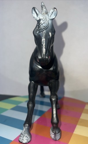 Vintage 1984 Imperial Black Horse Figur Animal Kingdom Wild Stallion MOTU KO - Bild 2 von 6