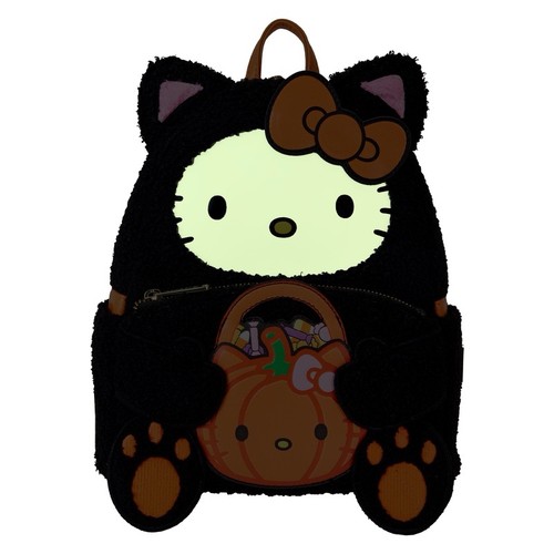 Loungefly Exclusive Hello Kitty Sanrio Halloween Plüsch Glow In The Dark Rucksack - Bild 7 von 14