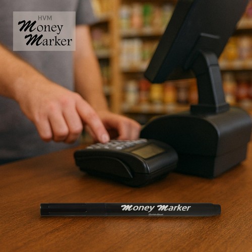 Money Marker (5 Counterfeit Pens) - Counterfeit Bill Detector Pen with Upgraded - Picture 2 of 9