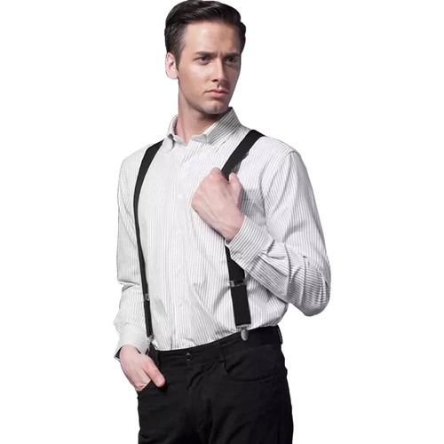 Mens Braces With Heavy Duty Metal Clip Suspender Trousers Suspender 50mm Wide UK - Picture 16 of 19
