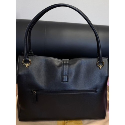 HAMANO Delight Tote Bag Medium Black Gold B5 11in Tablet Made in Japan Excellent - Picture 3 of 13