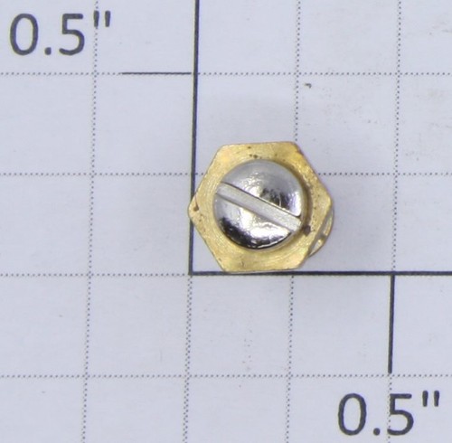 Soporte de soporte de bandera base hexagonal delgada de latón calibre O y estándar Lionel 408-26 - Imagen 3 de 3