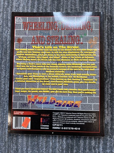 Wildside Cyberpunk 2020 CP 3271 Sourcebook RPG R. Talsorian Games RPG Vintage - Bild 2 von 24