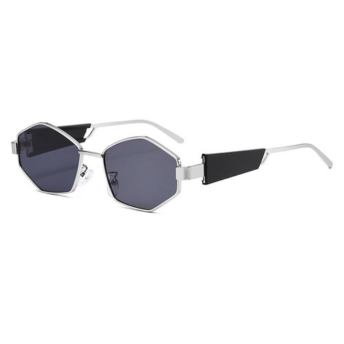 Metal Polygon Retro Sunglasses Women Personality Traveling Driving Glasses UV400 - Picture 20 of 39