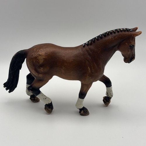 Vintage ✅ 2004 Schleich Dressur Hannoveraner Stute Germany Pferd Pony Figur Rentner - Bild 21 von 24