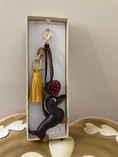 Eye Candy Los Angeles Bag Charm with Dachshund, Tassel & Heart