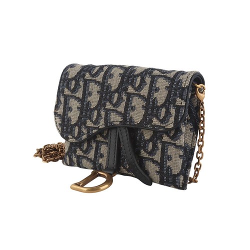 Dior Oblique Saddle Nano Pouch Crossbody Bag 34902Y-2 135201715 - Picture 2 of 9