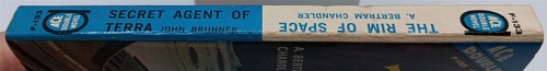 VINTAGE 1962 ACE DOUBLE F-133 SECRET AGENT OF TERRA/THE RIM OF SPACE/BRUN,ABCHAN - Picture 3 of 6