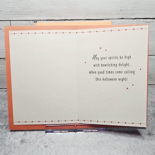 Halloween Wishes Greeting Card Orange Kids Trick or Treat Hallmark - Picture 5 of 7
