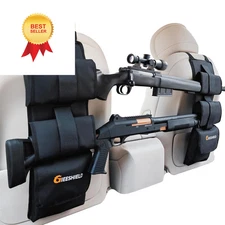 Truck Gun Rack（Set of 2）, Seat Back Rack with Adjustable Straps, Black_1