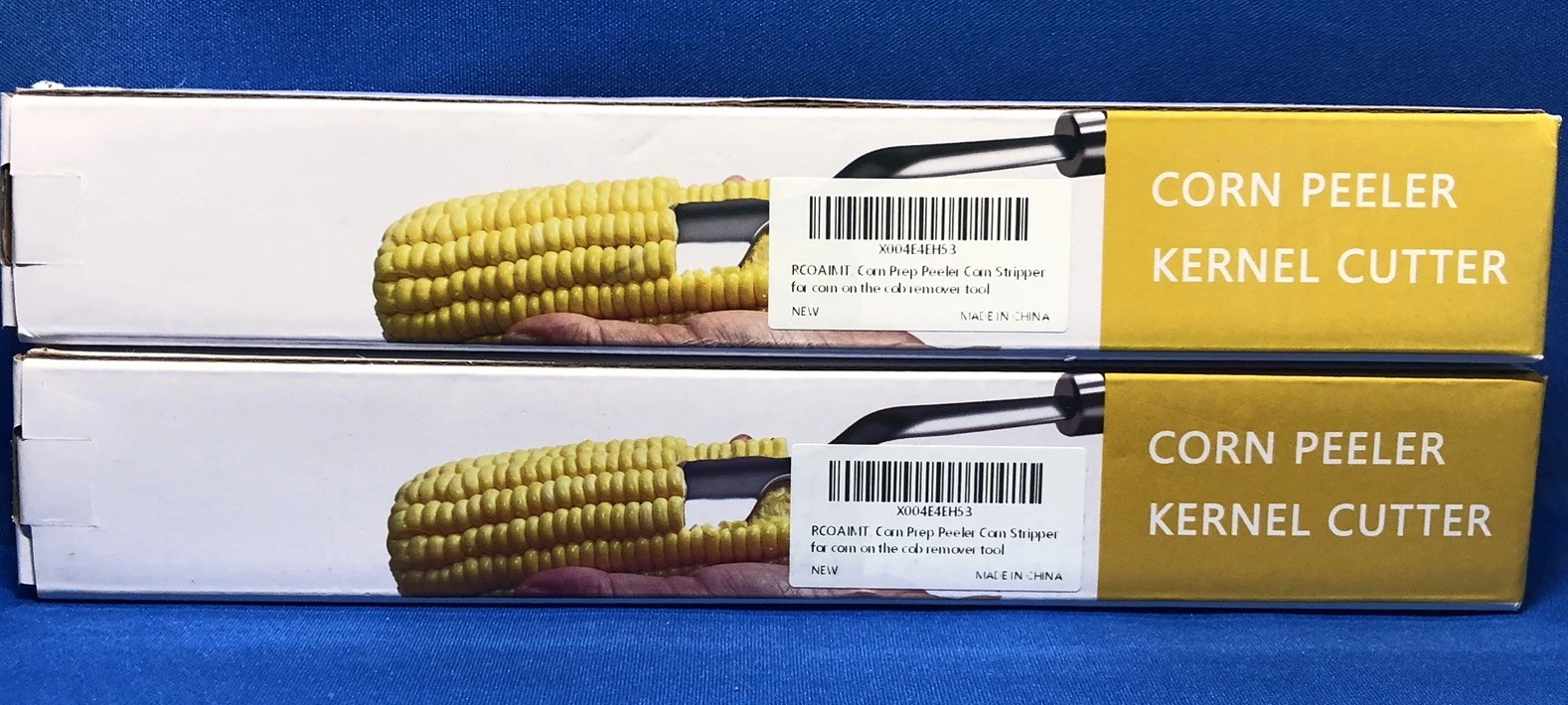 2PC Corn Peeler Stainless Steel Corn Cob Stripping Tool with hanging Hook