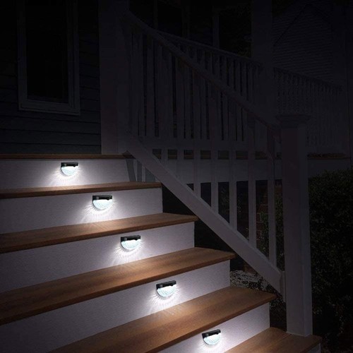 Lámpara de jardín LED solar 2 piezas lámpara de pared lámpara lámpara solar lámpara solar valla - Imagen 8 de 16
