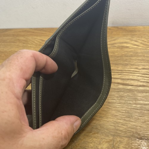 Dior Herren Geldbörse Grau/Grün Leder Doppelfaltung - Bild 7 von 14
