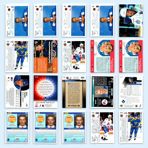 Mats Sundin Rookie Lot 20 Hockey Cards 1990 Upper Deck Quebec Nordiques Set NHL - Picture 2 of 23
