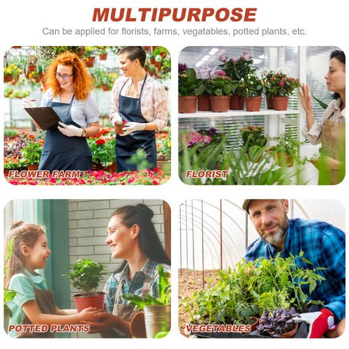 10 Stück Topf Haus Blumen Gartenarbeit Töpfe klein Kunststoff Mini Pflanzgefäß - Bild 10 von 12