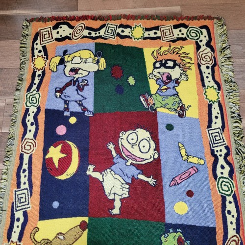 Vintage Northwest Company Rugrats Cartoon Tapestry Throw Blanket 56" x 37" USA - Picture 2 of 7