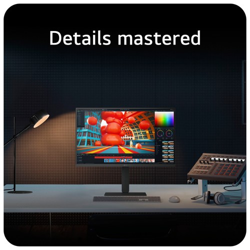 LG 27U730A-B 27" UHD 4K USB-C 60Hz 5ms Height Adjustable Monitor with Speakers - Picture 2 of 20