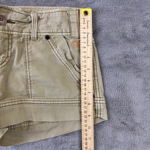 American Eagle Shorts Womens 4 Tan Chino Flat Front Stretch Casual Beach Summer - Picture 14 of 17