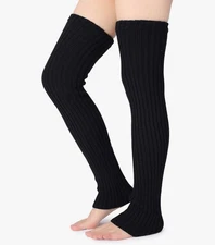 Pareberry Women's Winter Over Knee High Footless Leg Warmers