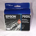 New  Epson 702XL Black Ink Cartridge T702XL120 Genuine Sealed EXP 12/2023