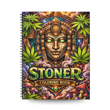 Stoner Coloring Book for Adults 40 Pages 420 Grayscale Bold Coloring Book Gift