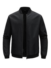 Casual Business Autumn Spring Jackets Outwear Top Men's Zipper Lapel Collar Coat